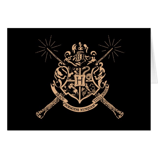 Harry Potter | Hogwarts Crossed Wands Crest (Front Horizontal)