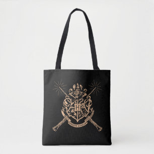 Harry Potter   Hogwarts Crossed Wands Crest Tote Bag