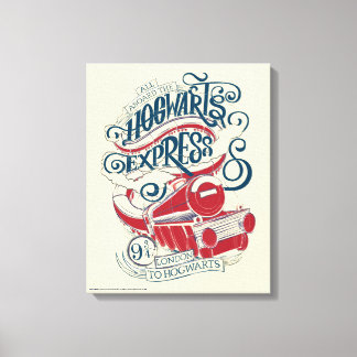 Harry Potter | Hogwarts Express Typography Canvas Print