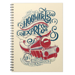 Harry Potter Hogwarts Express Typography Notebook