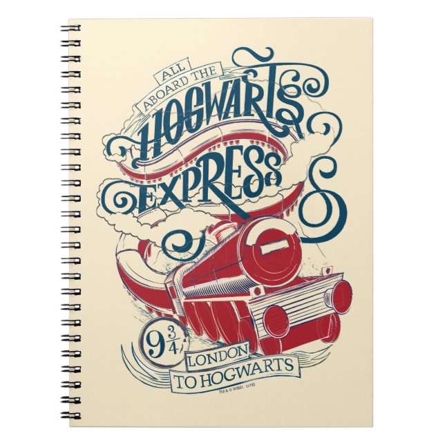 Harry Potter | Hogwarts Express Typography Notebook (Front)