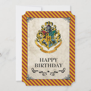Harry Potter Hogwarts Happy Birthday Card