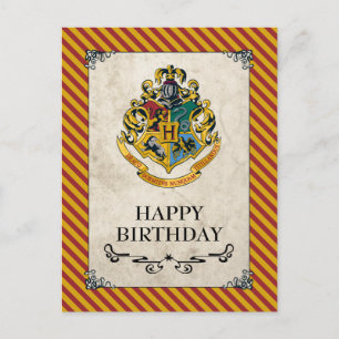 Harry Potter Hogwarts Happy Birthday Postcard