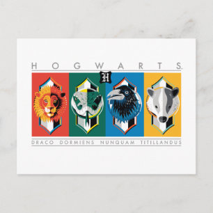 Harry Potter HOGWARTS™ House Sigils Postcard