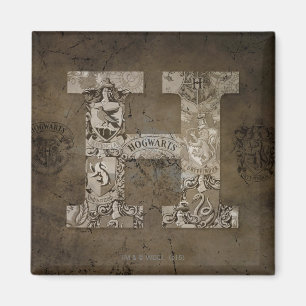 Harry Potter   Hogwarts Monogram Magnet