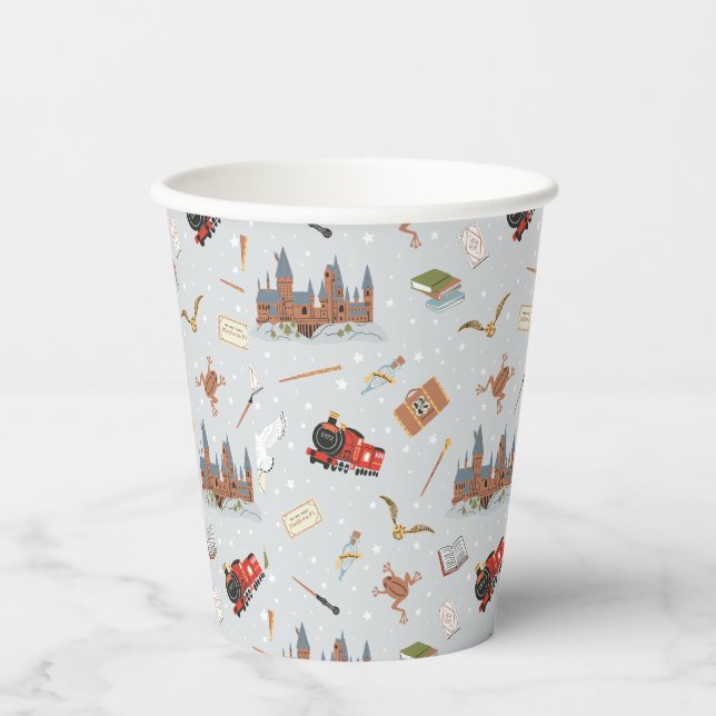 Harry Potter | Hogwarts Pattern Baby Shower Paper Cups (Front)