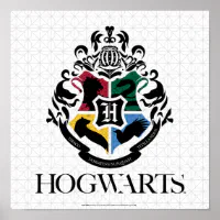 Harry potter Poster Hogwarts School List Multicolor