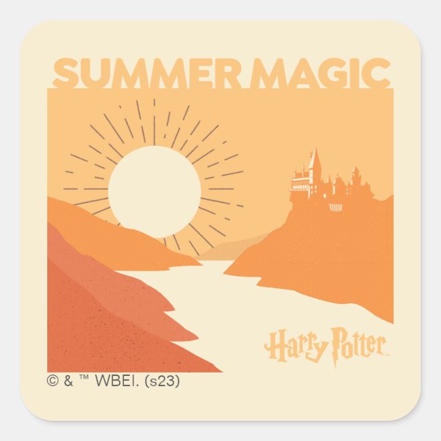 HARRY POTTER™ | HOGWARTS™ Summer Magic Square Sticker (Front)