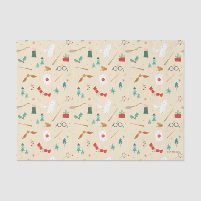Harry Potter | Holiday Icon Pattern Tissue Paper (Front)
