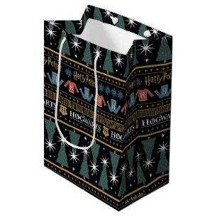 HARRY POTTER™ Holiday Sweater Pattern Medium Gift Bag