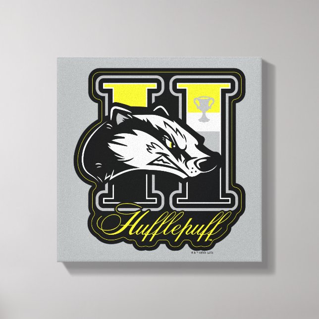 HARRY POTTER™ | HUFFLEPUFF™ Athletic Badge Canvas Print (Front)