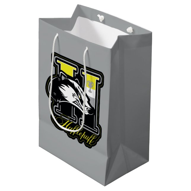 HARRY POTTER™ | HUFFLEPUFF™ Athletic Badge Medium Gift Bag (Front Angled)