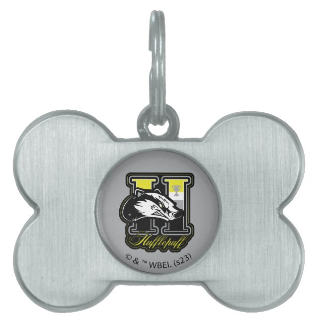 HARRY POTTER™ | HUFFLEPUFF™ Athletic Badge Pet ID Tag (Front)