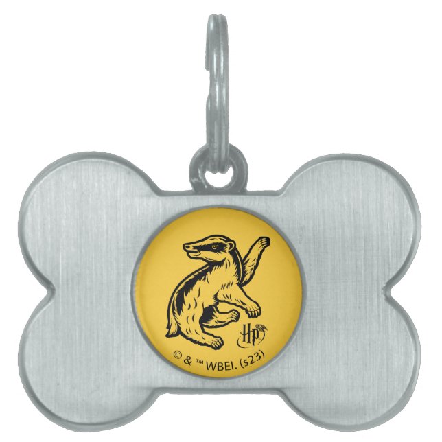 Harry Potter | Hufflepuff Badger Icon Pet ID Tag (Front)