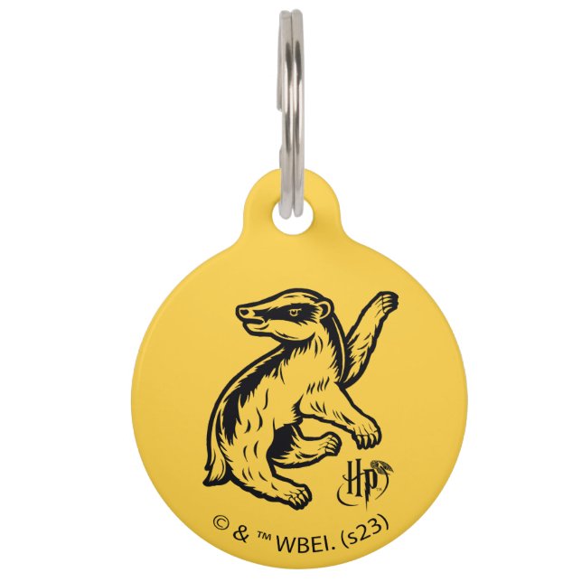 Harry Potter | Hufflepuff Badger Icon Pet Tag (Front)