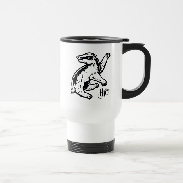 Harry Potter | Hufflepuff Badger Icon Travel Mug (Right)