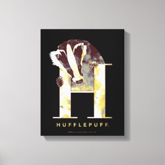 Harry Potter | HUFFLEPUFF™ Badger Watercolor Canvas Print