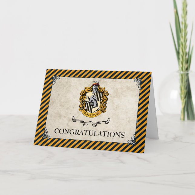 Harry Potter | Hufflepuff Congratulations Card (Front)