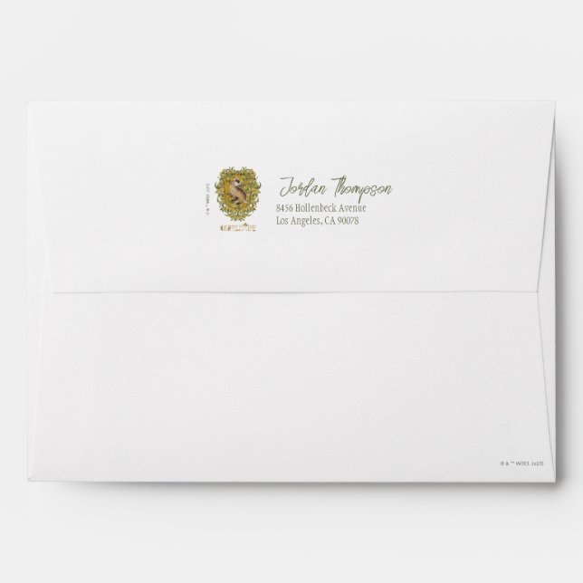 HARRY POTTER™ | HUFFLEPUFF™ Crest Envelope (Back (Top Flap))