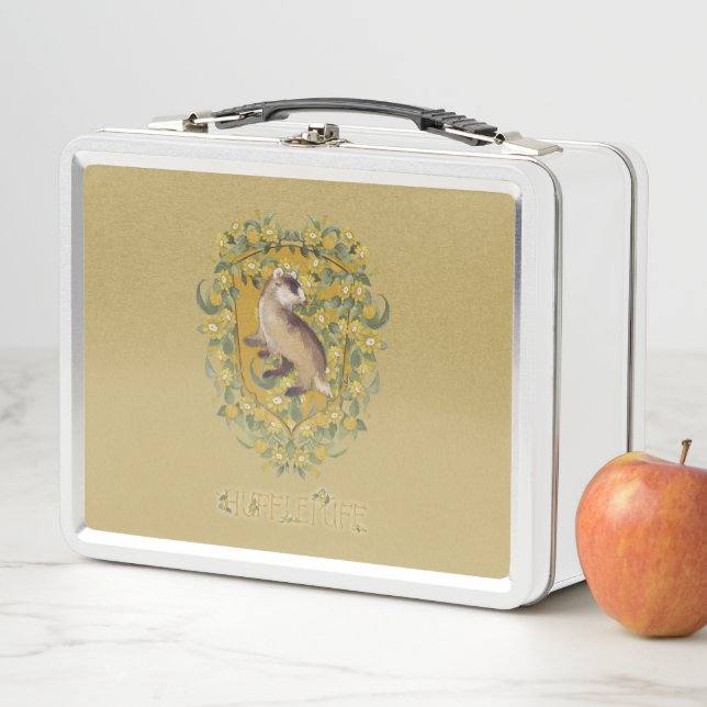 HARRY POTTER™ | HUFFLEPUFF™ Crest Metal Lunch Box (In Situ)