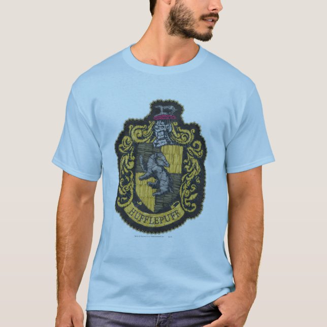 Harry Potter | Hufflepuff Crest Patch T-Shirt (Front)