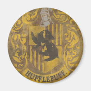 Harry Potter   Hufflepuff Crest Spray Paint Magnet