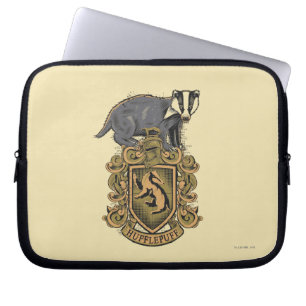 Harry Potter Hufflepuff Crest with Badger Laptop Sleeve