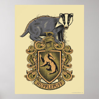 Harry Potter | Hufflepuff Crest with Badger Poster