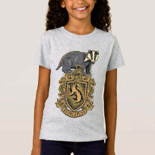 Harry Potter Hufflepuff Crest with Badger T-Shirt
