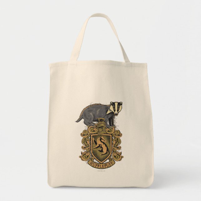 Harry Potter | Hufflepuff Crest with Badger Tote Bag (Front)