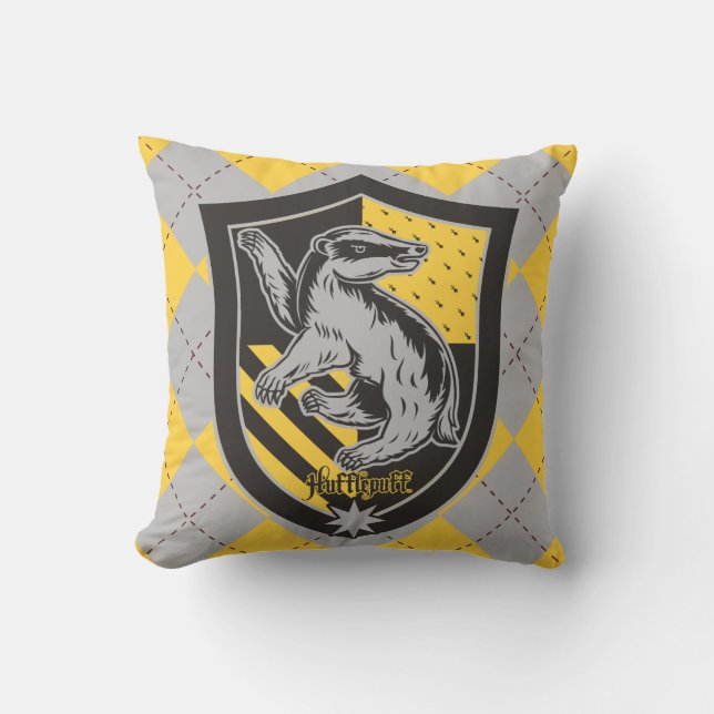 Harry Potter | Hufflepuff House Pride Crest Cushion (Front)