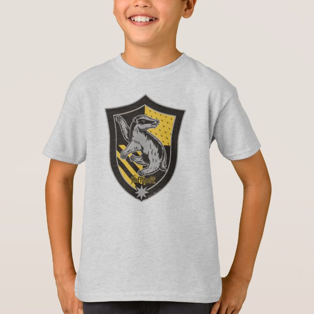 Harry Potter | Hufflepuff House Pride Crest T-Shirt (Front)