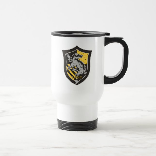 Harry Potter | Hufflepuff House Pride Crest Travel Mug (Right)