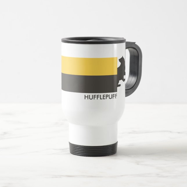 Harry Potter | Hufflepuff House Pride Graphic Travel Mug (Front Right)
