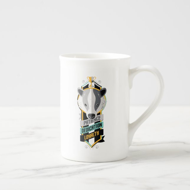 Harry Potter | HUFFLEPUFF™ House Traits Sigil Bone China Mug (Right)