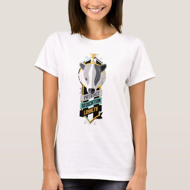 Harry Potter | HUFFLEPUFF™ House Traits Sigil T-Shirt (Front)