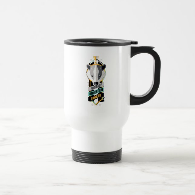 Harry Potter | HUFFLEPUFF™ House Traits Sigil Travel Mug (Right)