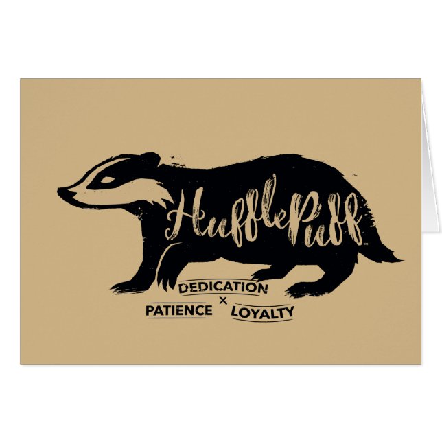 Harry Potter | HUFFLEPUFF™ Silhouette Typography (Front Horizontal)