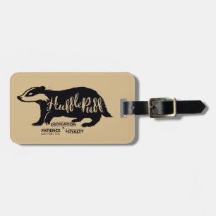 Harry Potter   HUFFLEPUFF™ Silhouette Typography Luggage Tag