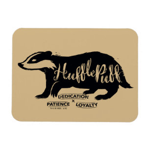 Harry Potter HUFFLEPUFF™ Silhouette Typography Magnet