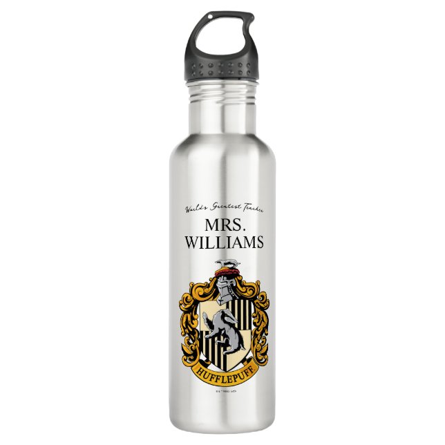 Harry Potter | Hufflepuff Teacher Personalised 710 Ml Water Bottle (Front)