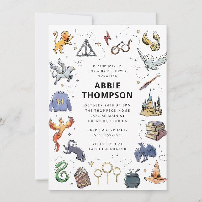 Harry Potter Icon's Baby Shower Invitation (Front)