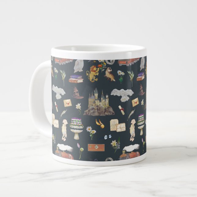 HARRY POTTER™ | Icons Pattern Large Coffee Mug (Front Left)