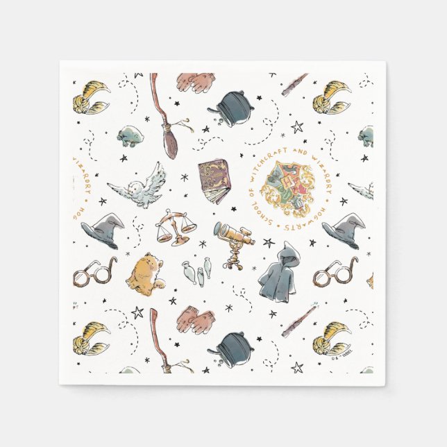 HARRY POTTER™ Icons Pattern Napkin (Front)
