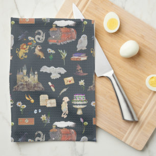 HARRY POTTER™   Icons Pattern Tea Towel