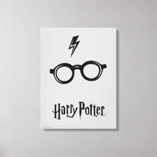 Harry Potter   Lightning Scar and Glasses Canvas Print
