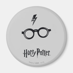 Harry Potter   Lightning Scar and Glasses Magnet