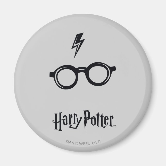 Harry Potter | Lightning Scar and Glasses Magnet (Front)