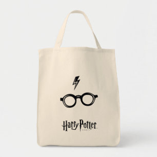 Harry Potter Lightning Scar and Glasses Tote Bag