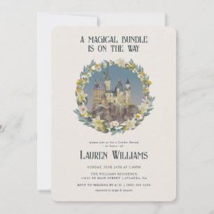 Harry Potter Magical Hogwarts Castle Gender Reveal Invitation